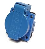 8 Stück/Einbausteckdose Schuko Steckdose 16A mit IP54 / + Flansch Dichtung...