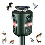 Katzenschreck Ultraschall Solar, 360 Grad Katzenschreck für Garten 5 Modus...