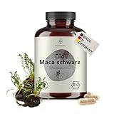 BIO Maca schwarz Kapseln hochdosiert, 4500 mg Tagesdosis,...