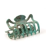 1Stk Haarkralle groß ca 9cm lang in türkis - Made in Germany - WeLoveBeads