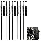 JAMSSOW 10 Stück Motorrad Reifen-Schneekette,Fahrrad Schneeketten,Schneereifen...