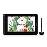 HUION Kamvas 12 Grafiktablett mit Display, 11,6 Zoll Stift-Display mit batterielosem Stift, 8 Expresstasten, verstellbarem Standfuß, Zeichentablett für Switch Spiel, ferngesteuertes Lernen, Arbeiten