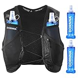 DORNNA Light Edition V1 - Laufweste Damen und Herren mit 2 Trinkflasche 500 ml,...