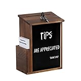 unho Vorschlagsbox aus Kieferholz, Spendenbox Briefkasten zur Wandmontage,...
