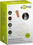 goobay 57866 3 x 10 LED Flaschenlichterkette, Flaschenlicht - Zum Einlegen in...