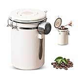 HMCEY Kaffeedose Luftdicht Edelstahl 11.8 X 18 CM,Kaffeebohnen Aufbewahrung...