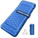 Isomatte Selbstaufblasend für Camping, 14 cm Selbstaufblasende Isomatte mit...