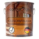 ColourPlus Holzschutzlasur außen 5 Liter - Palisander - wetterfeste...