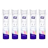 bella cotton Wattepads Duo rund, 5er Pack (5 x 120 Stück)