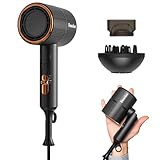RESCIEN Föhn Fön- 10x7x19cm/250g, Haartrockner Ionen 2000W- klein & Faltbar &...
