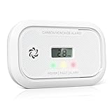 Putogesafe Kohlenmonoxid Melder, 10-Jahres-Batterie, CO-Melder mit LCD-Display...