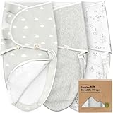 3-Pack Pucksack Baby 0-3 monate - Bio-Baumwolle Pucktuch Baby, Ergonomische Baby...