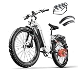 Shengmilo MX06 e Bike Herren/ebike Damen, 1OOOW 80N.M, 26 Zoll Fat Tire...