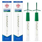 AIESI® Fieberthermometer klinischen analog glas klassisch ohne quecksilber fur...