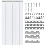 bimiti PVC Lamellenvorhang Streifenvorhang 6Stk. 90x200cm Transparent...