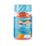 Kinder Omega 3 6 9 Gummibärchen – Vitamin D & Vitamin E – Omega 3 Vegan –...