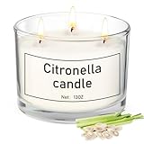 Citronella Kerze Outdoor Groß 400g, Draußen Kerze Outdoor und Innen,Dicke...