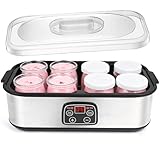 Dreamhigh® Elektrische Joghurtbereiter, Griechische Joghurtmaschine mit 8...