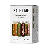 Kale and Me 1 Tages Klassik Saftkur mit 6 Flaschen à 320 ml ohne Zusatzstoffe,...