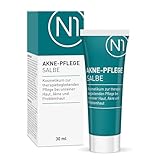 N1 Akne Pflege Salbe 30 ml - getönte Pickel Creme - antibakteriell, verfeinert...