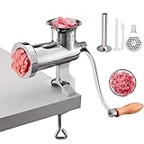 VEVOR manuelle Fleischmühle, alle Teile Edelstahl, handbetriebene...