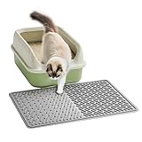 Pieviev Katzenstreu Matte 58×43cm, Wasserdichte Katzenmatte für...