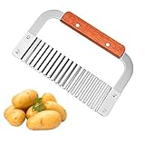 LATRAT Edelstahl Seifenschneider Crinkle Wachsschneider Mit Hartholzgriff Cutter...