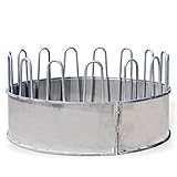 DEMA Ringraufe Heuraufe 15 Fressplätze – Pferderaufe, Rundballenraufe,...