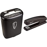 Amazon Basics - Hochsicherheits-Kreuzschnitt-Aktenvernichter für 7-8 Blätter,...