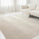 Interiyou Teppich Wohnzimmer Cannes - 160x230 cm Creme - Für Schlafzimmer,...
