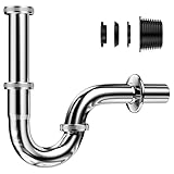 Ghazpmuk Siphon für Waschbecken, Röhrensiphon Siphon Universal, Waschbecken...