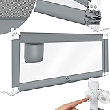 KESSER® Bettgitter 200cm Bettschutzgitter Kinderbettgitter für Kinder...