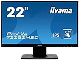 iiyama ProLite T2252MSC-B1 54,6 cm (22') IPS LED-Monitor Full-HD 10 Punkt...