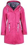 rhythm of the rain Regenjacke Damen mit Warm gefüttert Winterjacke Damen...