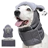 Kuoser Hundemütze mit Snood 2-in-1, Wasserdichter Winter Hunde Mütze mit...