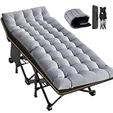 Meulbaty Übergroßes Klappbett mit Matratze – 46 cm breit, 400 kg Heavy Duty...