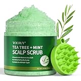 Kopfhautpeeling,Teebaum-Kopfhautpeeling-Shampoo, 2-in-1-Kopfhautbehandlung mit...
