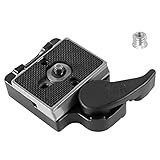 FAEFTY Schnellwechselplatte Klemme 1/4' Schraube für Manfrotto 200PL-14, Quick...