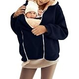 BlzzWo Tragejacke für Mama und Baby,Umstandsjacke mit Babyeinsatz,Umstands 3 In...