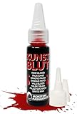 Monsters'n'Masquerade Kunstblut 25ml I Kunst Blut für Haut & Textilien &...