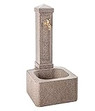 Dehner Gartenbrunnen Graz, ca. 110 x 60 x 50 cm, Granit, grau