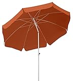 Schneider Sonnenschirm Ibiza, terracotta, 200 cm rund, 680-05, Gestell Stahl,...