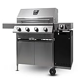 Schickling Gasgrill PremioGas XL III Burner - Edelstahlgrill Grillwagen mit...