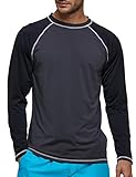 Langarmshirt Herren UPF 50+ Männer UV-Schutz Longsleeve Rash Guard Shirt...