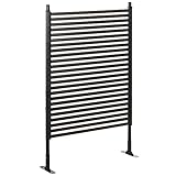 Outsunny Gartenzaun Zaun aus Metall 93 x 150 cm hoch Dekorativer Gitterzaun Set...