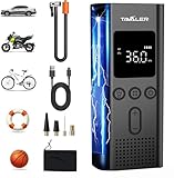 Tavaler Elektrische Luftpumpe Fahrrad, 150PSI Tragbarer Luftpumpe Fahrrad/Auto,...