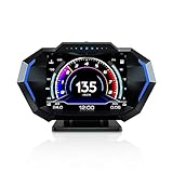 AMROOLOO Cars Heads Up Display, OBD2+GPS+Slope Meter Modus, Mehrsprachige...