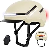Shinmax Fahrradhelm Damen Herren mit Blinker & Licht, Fahrrad Helm Erwachsene...