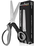 SCHWERTKRONE® Zickzackschere [PROFI ZACKENSCHERE] - Zickzackschere Stoff -...