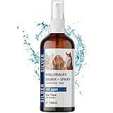 BMUT 1x 100ml Kolloidales Silberspray für Haustiere – Hund, Katze, Pferd –...